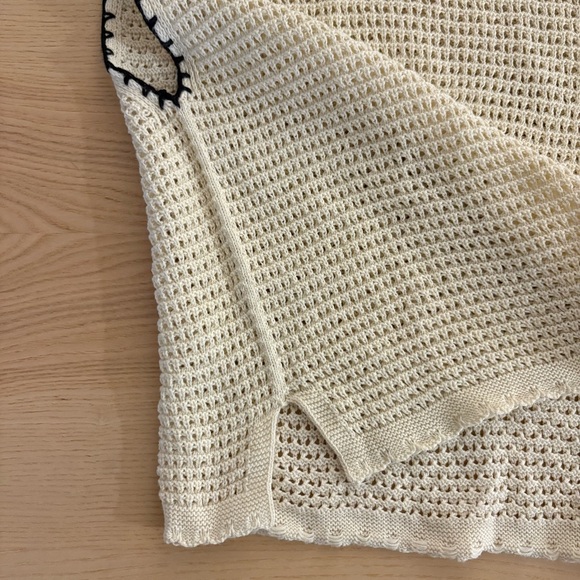 ALOHAS Cream and Black Knit Tank Top - Picture 7 of 8